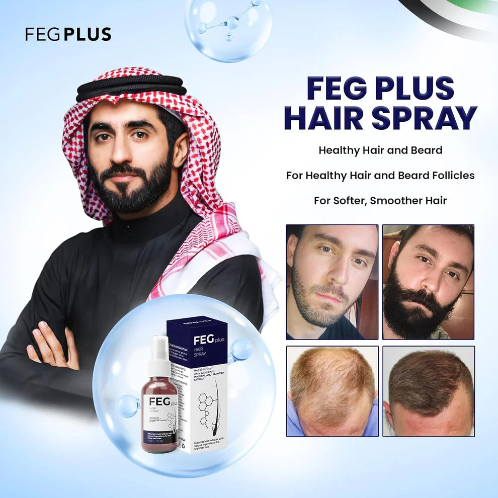 FEG Plus Hair Growth Spray & Derma Roller