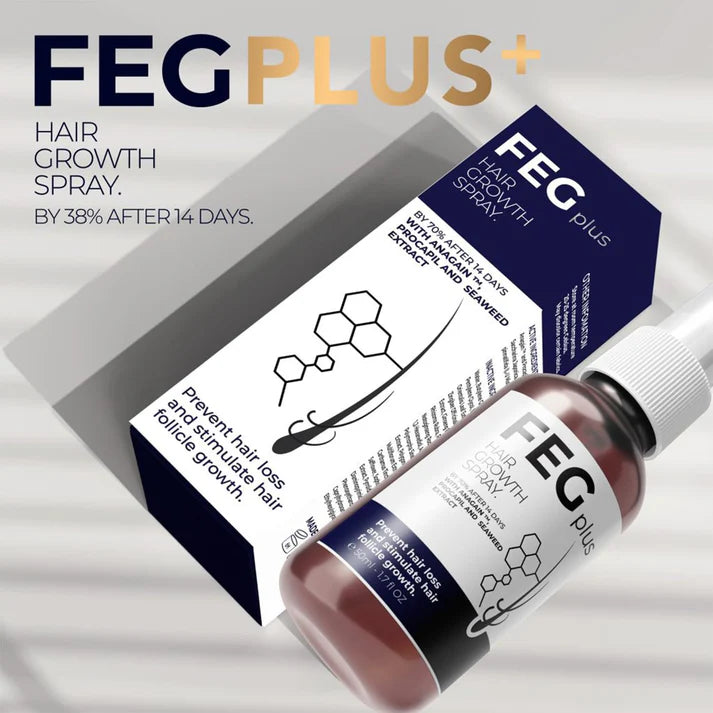 FEG Plus Hair Growth Spray & Derma Roller
